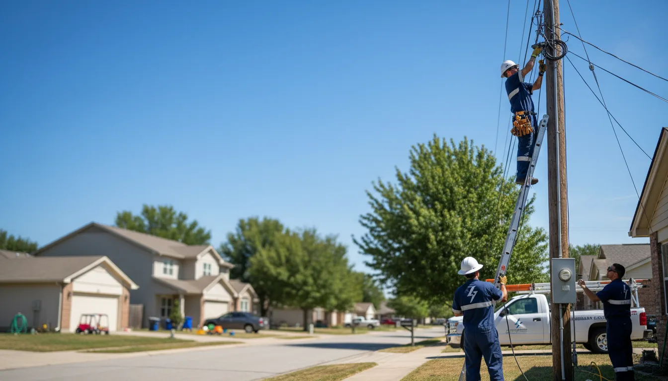 Residential electrician providing installation services in Olmito, TX